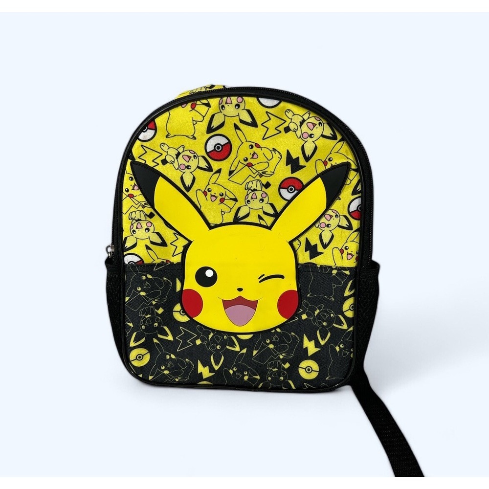 Pokémon Pikachu 12" Mini Backpack Bioworld Cartoon Yellow & Black